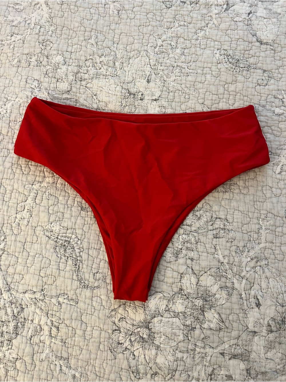 Zaful Red High-Cut Women's Bikini Bottom